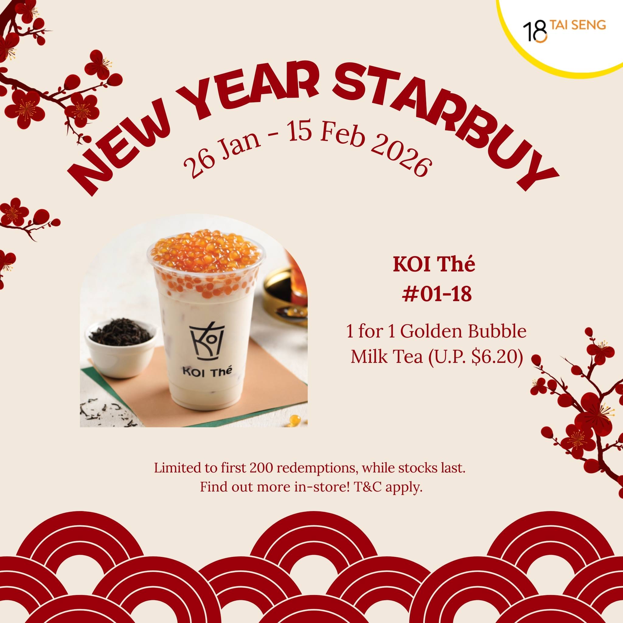 Seasonal promotional highlights from Tim Ho Wan and KOI